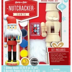 Clearance MasterPieces Holiday Wood Paint Kit - Nutcracker Santa