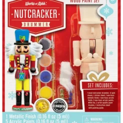 Best MasterPieces Holiday Wood Paint Kit - Nutcracker Drummer