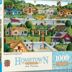 Discount MasterPieces Hometown Gallery - Bungalowville - 1000 Piece Puzzle