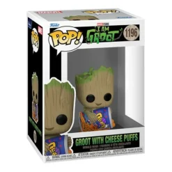 Hot Funko I Am Groot - Groot with Cheese Puffs Pop! Vinyl Figure
