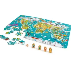 Sale Hape 2-in-1 World Tour Puzzle and Game