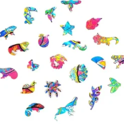 Best Unidragon Iridescent Chameleon Wooden Puzzle