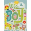 Hot Peaceable Kingdom It's a Boy Card