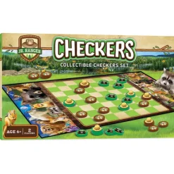MasterPieces Jr Ranger - Checkers Board Game