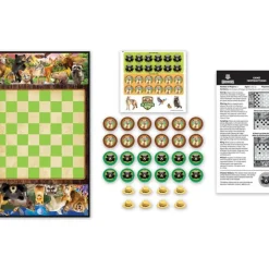 MasterPieces Jr Ranger - Checkers Board Game