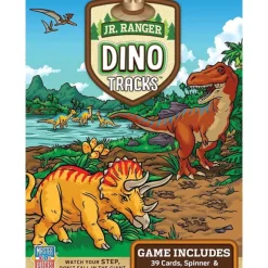 Clearance MasterPieces Jr Ranger - Dino Tracks Kids Card Game