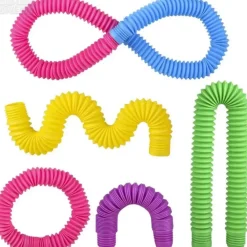 Hot The Toy Network Jumbo Fidget Pop Tubes 9