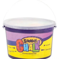 Best The Toy Network Jumbo Sidewalk Chalk In A Bucket
