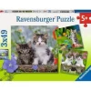 New Ravensburger Kittens - 3x49 Piece Puzzle