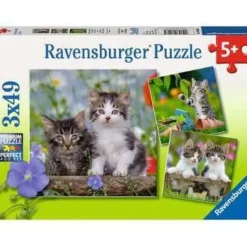 New Ravensburger Kittens - 3x49 Piece Puzzle