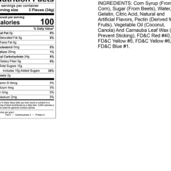 New Albanese Confectionery Large Assorted Fruit Gummi Worms 5 lb. Bag