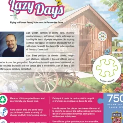 MasterPieces Lazy Days - Flying to Flower Farm - 750 Piece Puzzle