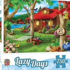 Clearance MasterPieces Lazy Days - Lakeside Retreat - 750 Piece Puzzle