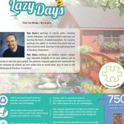 Hot MasterPieces Lazy Days - Over the Bridge - 750 Piece Puzzle