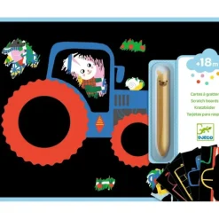 Best DJECO Learning about Vehicles Scratch Cards