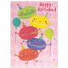Peaceable Kingdom Macaroons Glitter Birthday Card