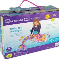 Peaceable Kingdom Magical Mermaid Floor Puzzle 41 Pieces