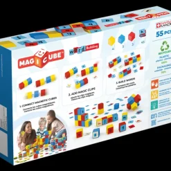 New Geomag Magicube Word Building Recycled 55 Pieces