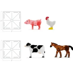Hot Magna-Tiles Farm Animals 25 Piece set