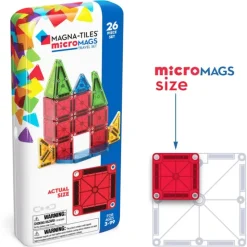 Online Magna-Tiles microMAGS 26 Piece Travel Set