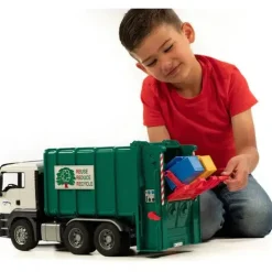 Best Bruder MAN TGS Rear Loading Garbage Truck - Green