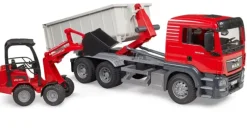 Sale Bruder MAN TGS Truck w/Roll-Off-Container & Compact Loader