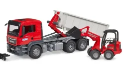 Sale Bruder MAN TGS Truck w/Roll-Off-Container & Compact Loader