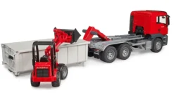 Sale Bruder MAN TGS Truck w/Roll-Off-Container & Compact Loader