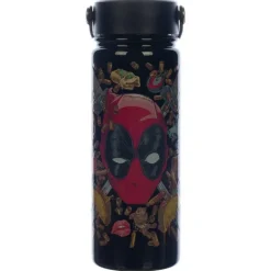 Discount Bio World Marvel Deadpool 17 oz. UV Stainless Steel Bottle