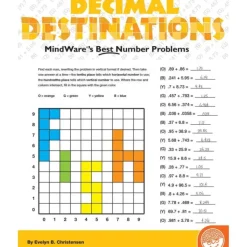 Hot Mindware Math Mosaics - Decimal Destinations