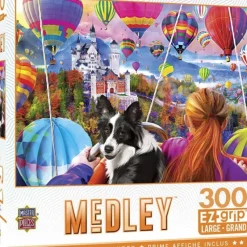 New MasterPieces Medley - Neuschwanstein Balloons - 300 Piece EzGrip Puzzle
