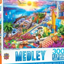 Hot MasterPieces Medley - Santorini Sails - 300 Piece EzGrip Puzzle