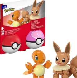 Clearance Mattel Mega Construx Pokémon Charmander & Eevee