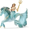 New Schleich Mermaid Eyela Riding Underwater Horse