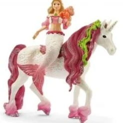 Best Schleich Mermaid Feya Riding Underwater Unicorn