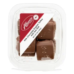 Albanese Confectionery Milk Chocolate English Toffee w/ Sea Salt 8 oz. Tub
