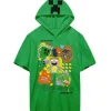 Clearance Bio World Minecraft: Build/Explore/Create - Youth Cosplay Hooded Tee
