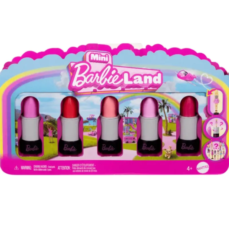 Best Mattel Mini Barbieland - 5-Pack Fashionista Dolls in Lipstick Tubes