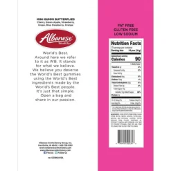 New Albanese Confectionery Mini Gummi Butterflies 5 lb. Bag