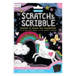 Ooly Mini Kit Scratch and Scribble Scratch Art Kit - Funtastic Friends