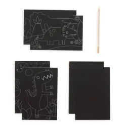 Best Ooly Mini Kit Scratch and Scribble Scratch Art Kit - Dino Days