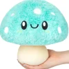 Clearance Squishable Mini - 9" - Turquoise Mushroom