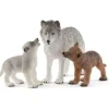 Clearance Schleich Mother Wolf With Pups