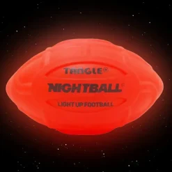 Clearance Tangle Nightball Glow in the Dark Light Up Football Red