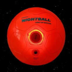 Best Tangle Nightball Glow in the Dark Light Up Soccer Ball Orange