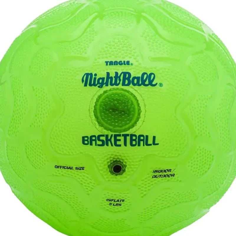 Tangle Nightball Glow in the Dark Light Up Basketball Green