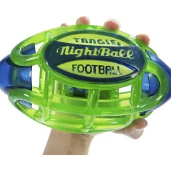 Discount Tangle Nightball Glow in the Dark Light Up Matrix Football Blue/Green