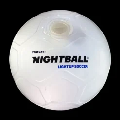 New Tangle Nightball Glow in the Dark Light Up Soccer Ball White