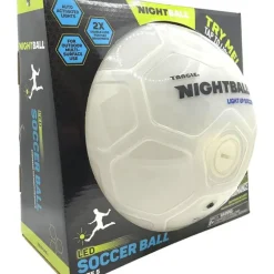 New Tangle Nightball Glow in the Dark Light Up Soccer Ball White