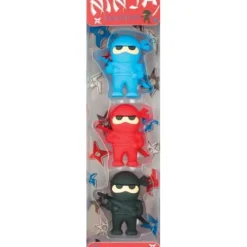 New Ooly Ninja Erasers Set of 3